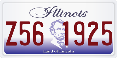 IL license plate Z561925