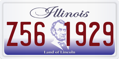 IL license plate Z561929