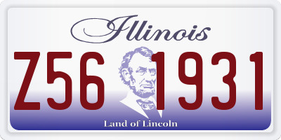 IL license plate Z561931
