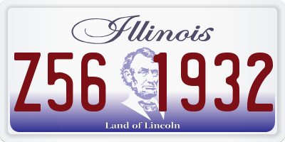IL license plate Z561932