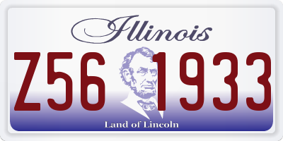 IL license plate Z561933
