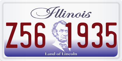 IL license plate Z561935