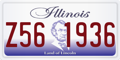 IL license plate Z561936