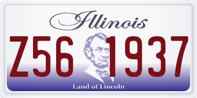 IL license plate Z561937