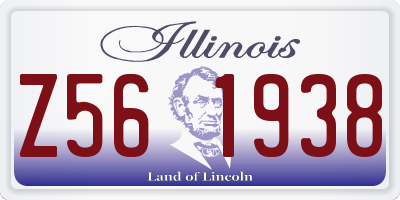 IL license plate Z561938