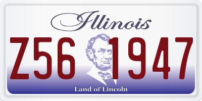 IL license plate Z561947