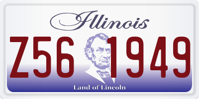 IL license plate Z561949