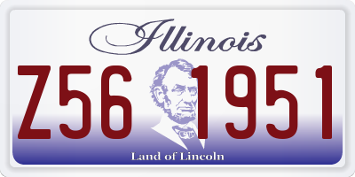 IL license plate Z561951