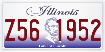 IL license plate Z561952