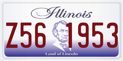 IL license plate Z561953