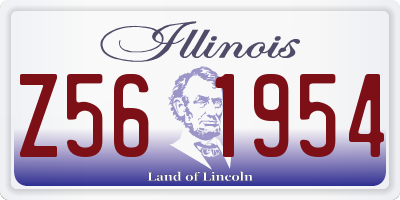 IL license plate Z561954