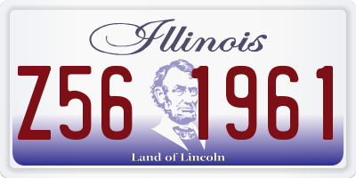 IL license plate Z561961