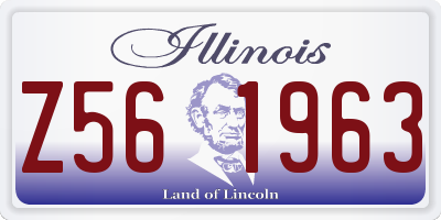 IL license plate Z561963