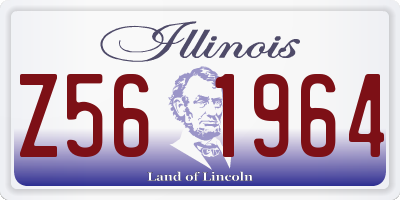 IL license plate Z561964