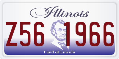 IL license plate Z561966