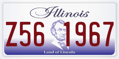 IL license plate Z561967