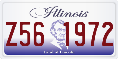 IL license plate Z561972