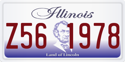 IL license plate Z561978