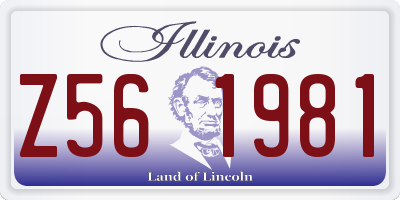 IL license plate Z561981