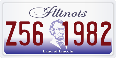 IL license plate Z561982
