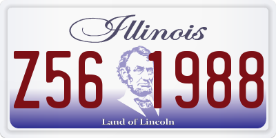 IL license plate Z561988