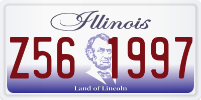 IL license plate Z561997