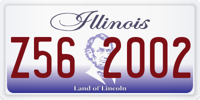 IL license plate Z562002