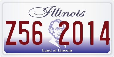 IL license plate Z562014