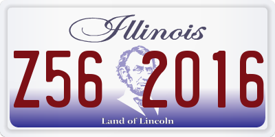 IL license plate Z562016