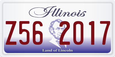 IL license plate Z562017