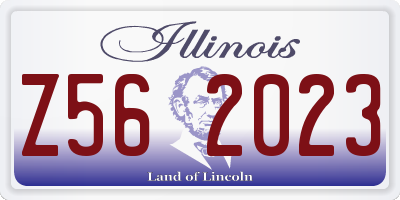 IL license plate Z562023