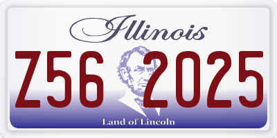 IL license plate Z562025