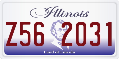 IL license plate Z562031