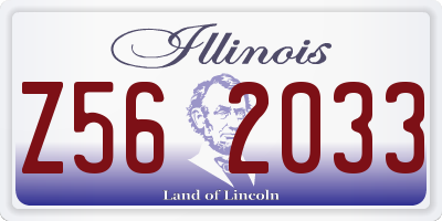 IL license plate Z562033