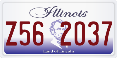 IL license plate Z562037