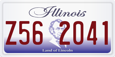 IL license plate Z562041