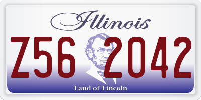 IL license plate Z562042