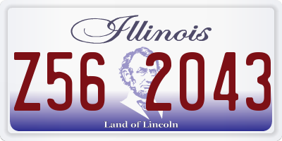 IL license plate Z562043