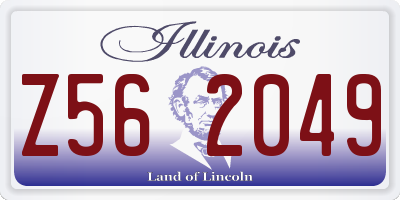 IL license plate Z562049