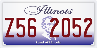 IL license plate Z562052
