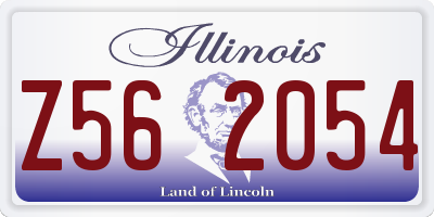 IL license plate Z562054