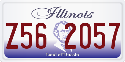 IL license plate Z562057