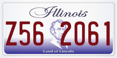 IL license plate Z562061