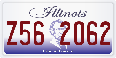 IL license plate Z562062