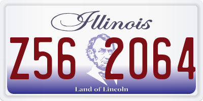 IL license plate Z562064