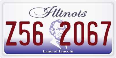 IL license plate Z562067