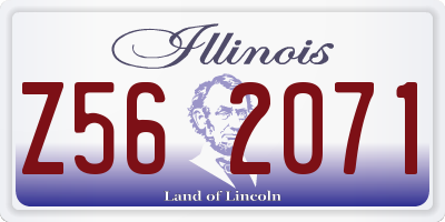 IL license plate Z562071