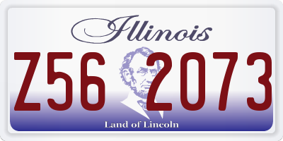 IL license plate Z562073
