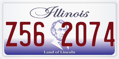 IL license plate Z562074