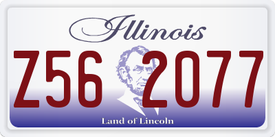 IL license plate Z562077